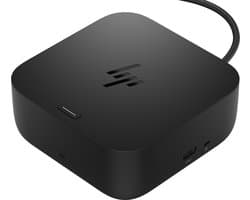 HP USB‑C G6 Commercial Dock 100W – Zakelijk Dockingstation – IT‑Beheer & Beveiliging – Zwart