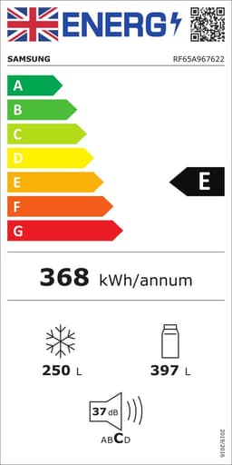 Samsung RF65A967622/EU amerikaanse koelkast Vrijstaand F Zwart — thumbnail 2