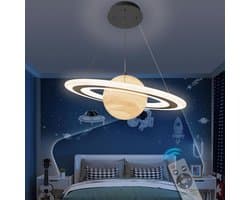 Azomor® Verstelbare LED Hanglamp met Planetenontwerp voor Kinderkamer en Slaapkamer