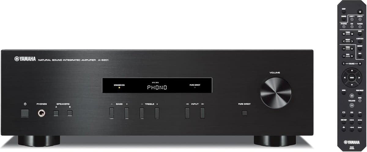 HiFi Stereo Versterker met Phono-ingang en 140 Watt per Kanaal — afbeelding 1
