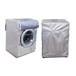 Wasmachinehoes - Stofdicht en waterdicht polyester - Wasmachine-drogerhoes met zilveren coating - Verstelbare zonwering - voor bovenladers en drogers - Frontlaadwasmachine - XL — thumbnail 5