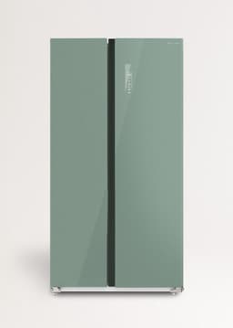 CREATE FRIDGE STUDIO SIDE BY SIDE 550 - Amerikaanse koelkast - Groen — thumbnail 1