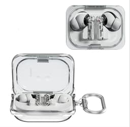 Transparante hoes voor Ear (a) oortjes, ultradunne beschermhoes, anti-val, slim fit, niet gemakkelijk vuil, transparant - Verbeterde beschermhoes voor draadloze oortjes — thumbnail 1