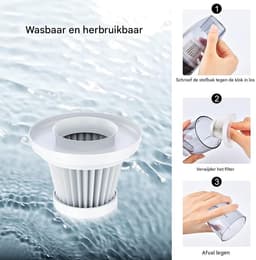 TuseRxln Auto Stofzuiger Draadloos - Handstofzuiger Auto - Krachtige Zuigkracht 6000Pa - 1 Stuk - Voor Auto En Huis - Zwart — thumbnail 2
