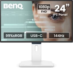 BenQ Full HD 24 inch EyeCare Monitor GW2490TC - Beeldscherm 144Hz - IPS - Full HD - 99% sRGB - 1 x USB-C - 1 X HDMI - 1 x Display Port - Ergo Design- In hoogte verstelbaar - Ingebouwde speakers - Native Contrast 1500:1 — thumbnail 1