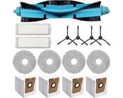 Vervangende onderdelen - 15 stuks - geschikt voor Conga 11090 - Stofzuiger Accessoires - Accessoireset voor Robotstofzuiger - Stofzuiger Onderdelen - stofzuigeronderdelen - stofzuigerzakken