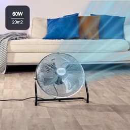 Vloerventilator 60W met 3 Snelheden en 35 cm Diameter - Verstelbare Kanteling en Antislipbasis — thumbnail 5