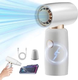 Handventilator met stofplumefunctie - Draagbare Mini Ventilator, Oplaadbaar via USB, 4 Snelheden — thumbnail 2