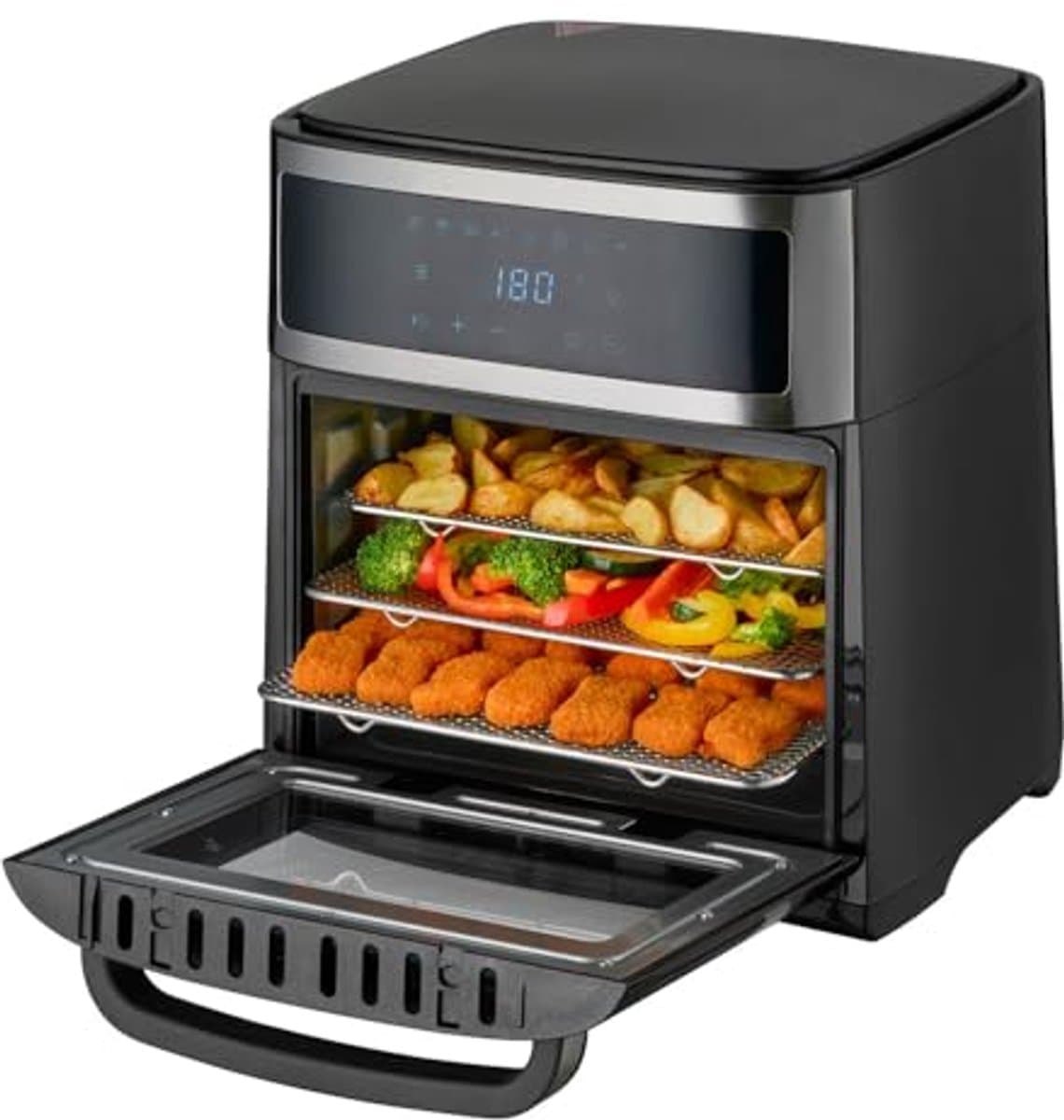 Airfryer Oven 13L met Digitale Besturing en Rotisserie | 8 Programma's | 1700W | Kookruimte met Binnenverlichting — afbeelding 1