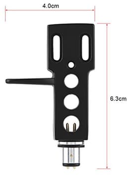 LP Turntable Phono Headshell Mount, Turntable Phono Headshell Mount, Oxygen-free Copper Wire Plastic for Turntable Repair Replacement for Various Phono — thumbnail 3