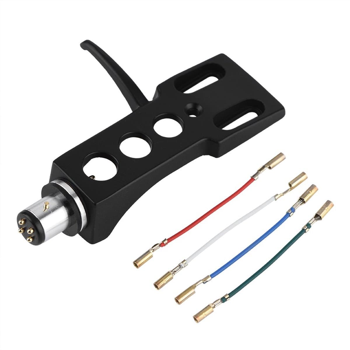 LP Turntable Phono Headshell Mount, Turntable Phono Headshell Mount, Oxygen-free Copper Wire Plastic for Turntable Repair Replacement for Various Phono — afbeelding 1