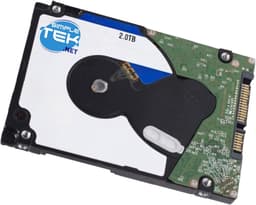 Interne Harde Schijf - Opslagstation HDD - Extra Gegevensopslag - Dun Profiel 7mm - 2TB - Zilver — thumbnail 2