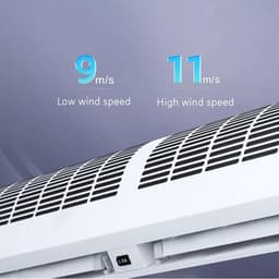 Luchtgordijn Machine - Wandventilator - Binnenklimaat Verbeteren - Afstandsbediening Inclusief - 60cm - Wit — thumbnail 3