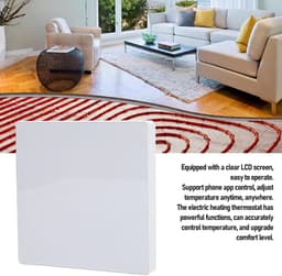 Slimme Thermostaat - Verwarming Controller - Thuis Temperatuur - App Bediening - LCD-display - Wit — thumbnail 4
