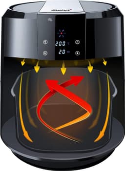 Heteluchtfriteuse XL - Compacte Allrounder - Gezond Bereiden - 7 Automatische Programma's - 5.2 Liter Volume - Zwart — thumbnail 2