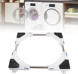 Wasmachine Onderstel - Apparaat Verhoger - Apparaten Plaatsen - Verstelbare Afmetingen - 42-62 cm - Wit — thumbnail 3