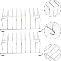 Heteluchtfriteuse Accessoireset - Kookrek RVS - Bakken Roosteren - Ovenvast Hittebestendig - 15.5 cm - Zilver — thumbnail 6
