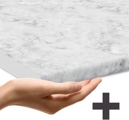 Vaatwasser Frontpaneel 60 cm Hoogglans Wit AP Marmer Stijl Inbouwkeuken — thumbnail 5