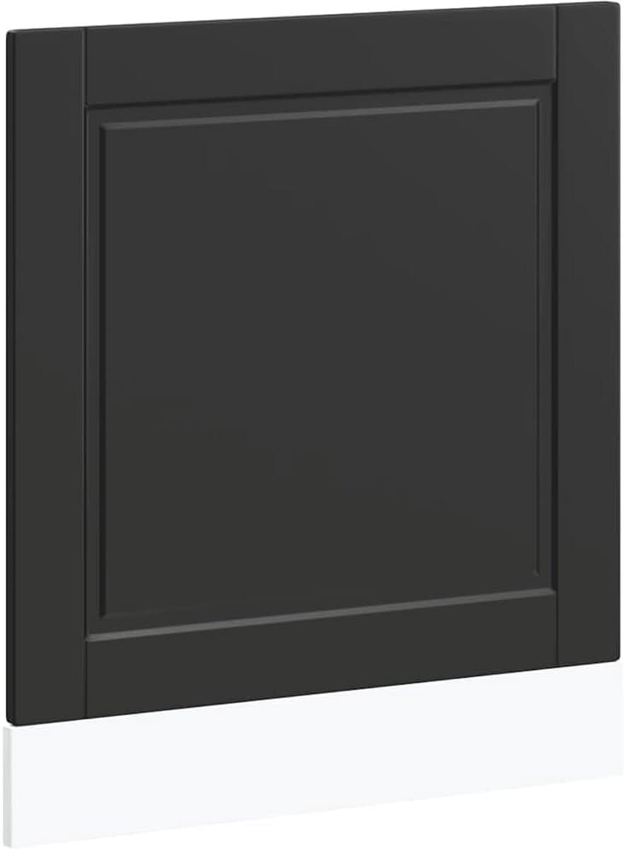 Afwasmachine panel 60x1.5x67 cm zwart — afbeelding 1