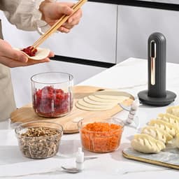 Elektrische Keuken Hakker - Mini Hakmachine Keuken - Snel Ingrediënten Snijden - Draadloos en Oplaadbaar - 400 ml - Zwart — thumbnail 3