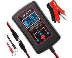 Intelligente Acculader voor 6V en 12V Loodzuur Batterijen - Geschikt voor Grasmaaiers, Motorfietsen en Auto's, EU Stekker