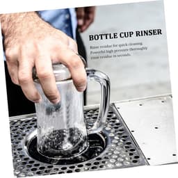 Glaswasmachine - Beker spoeler - Snelle reiniging - Hogedruk water - 10 x 10 x 7 cm - Zilver — thumbnail 4