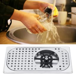 Melkbekerwasmachine - Glazenspoeler - Snel Bekers Reinigen - Vijflaags Galvaniseerproces - 33 x 18 x 7 cm - Zilver — thumbnail 3