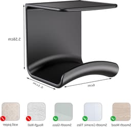 Universele hoofdtelefoonhouder voor aan de muur, sterke kleefband, ideaal voor gaming en bureaugebruik — thumbnail 3