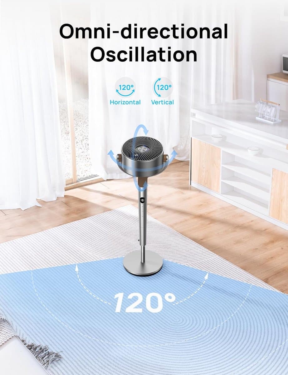 Ventilator Staand - Statief Ventilator - Luchtcirculator — afbeelding 1