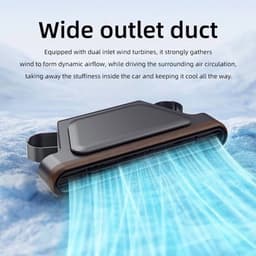 Autostoelventilator, oplaadbare autostoelventilator met drie rotatiesnelheden, zorgt voor verkoeling van uw rug, geschikt voor auto's, campers, SUV's, vrachtwagens en kinderen, blaast koele lucht. — thumbnail 4