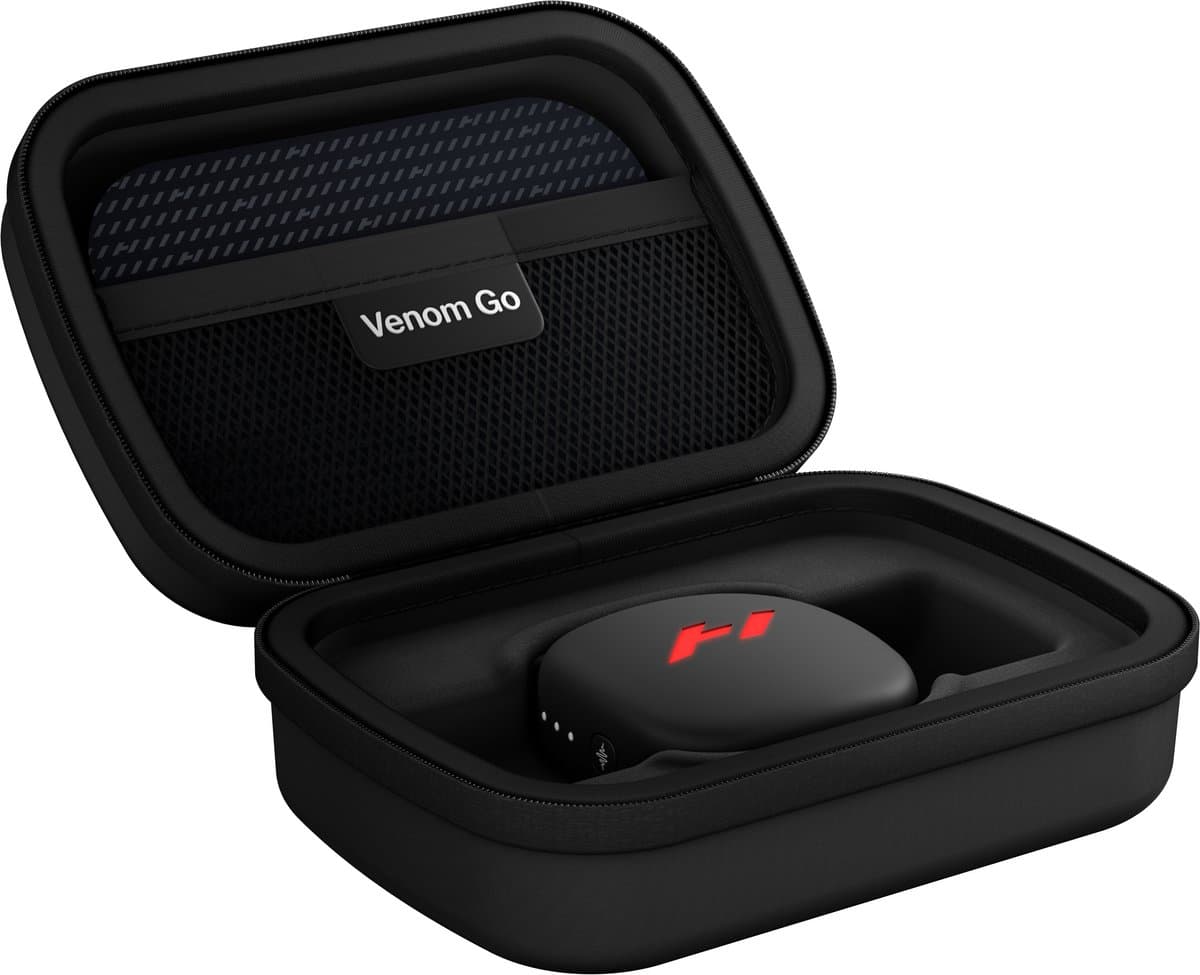 Hyperice Venom Go Case Zwart – Hardcase Opbergtas voor Venom Go Pod en Pads – Ruimte voor 1 Pod en 5 Pads — afbeelding 1