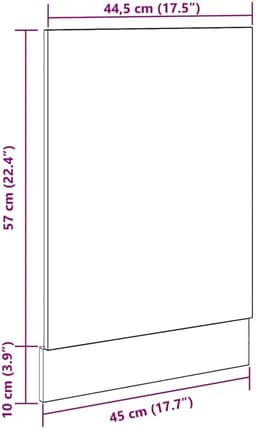 Vaatwasserpaneel - Keukenfront - Keuken Integratie - Vochtbestendig Materiaal - 45 x 67 cm - Eiken — thumbnail 5