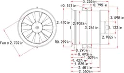 Elektrische Kanaalventilator - RC Jet Motor - Model Vliegtuig Aandrijving - 12 Bladen Ontwerp - 70 mm - Metaal — thumbnail 1