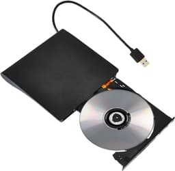 Externe Schijf Brander - USB Drive Lezer - Bestanden Branden Lezen - Plug and Play - 300 g - Zwart — thumbnail 1