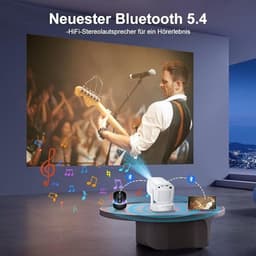 4K Smart Mini Beamer met WiFi 6 en Bluetooth 5.4 — thumbnail 2
