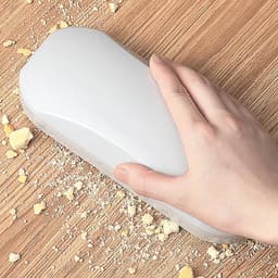 Tafelkruimelaar - Kruimelborstel - Snel schoonmaken - Ergonomische grip - 19.8 cm lengte - Wit — thumbnail 3