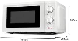 Magnetron - Oven - Snel opwarmen - Met timer - 20 liter - Wit — thumbnail 2