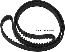 Dailygoods- Distributieriem Vervanging 20 mm - Compatibel met Countax - Compatibel met Westwood - Rubber - Omkeerbaar Tractor Maaidek - Zwart - Grasmaaierriem — thumbnail 5