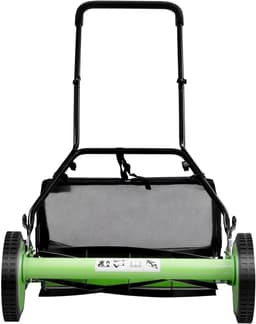 Handmatige Grasmaaier - Duwmaaier Cilindermaaier - Gazon Onderhoud - Verstelbare Maaihoogte - 50 cm Maaibreedte - Groen Zwart — thumbnail 1