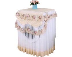 Wasmachinehoes, stofhoes voor wasmachine, huishoudelijke artikelen, decoratie (beige)