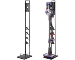 Mosh Stories Stofzuiger Standaard – Steelstofzuiger Houder Vrijstaand – Opbergstandaard met Haken voor Accessoires - Met 4 Haken