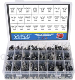 Electrolyte Capacitors - Metalen Capacitoren - 10 V - 16 V - 25 V - 50 V - Assorted Assortiment - Label Capacitor Range 0.1 uF - 1000 uF - 240 Stukken — thumbnail 1