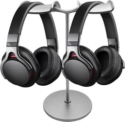 Hoofdtelefoonhouder Bureau - Headset Stand - Bureau Organisatie - Dubbele Haak - 12x17.5x26cm - Niet gespecificeerd — thumbnail 1