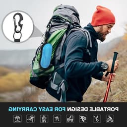 EVA Semi Hard Shell Zonnebril Etui voor Unisex, Ideaal voor Opberging van Zonnebrillen en Brillen met Haak — thumbnail 3