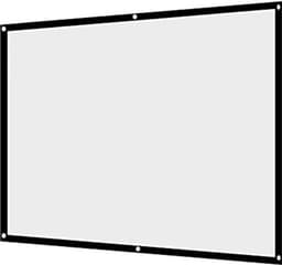 Projector Gordijn, 60-100 Inch Draagbaar Vouwbaar Kreukvrij Wit Projector Gordijn 4:3 HD Projectiescherm Filmscherm voor Buiten (100in) — thumbnail 4