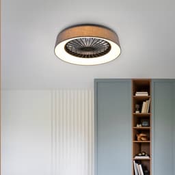 REALITY FARSUND - Plafondventilator - Grijs - incl. 1x LED 26.8W - Drie snelheidsniveaus - Geïntegreerde dimmer - Aanpasbare lichtkleur - Traploos dimmbaar - Afstandsbediening — thumbnail 3