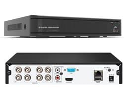 Zyrex® Videorecorder - Videorecorder vhs - Vhs speler - 8-Kanaals HD 1080P- Zwart - 23cm x 23cm x 5cm