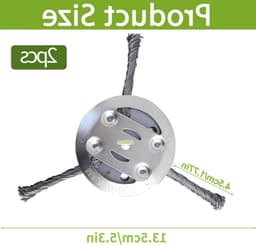 Kruis en knipgras met een set van 2 stalen draad maaikoppen voor elektrische grasmaaiers en onkruidborstels — thumbnail 5