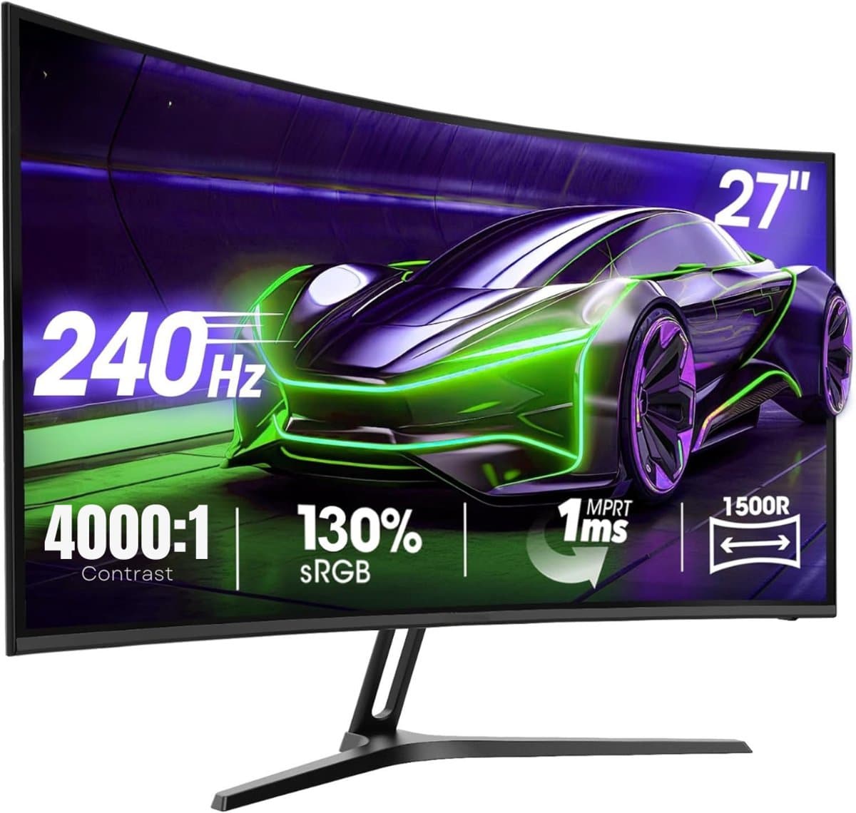 Zyrex® Gaming Monitor 240hz - Gaming Monitor -Zwart - 20cm x 62cm x 46cm — afbeelding 1