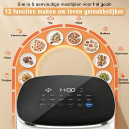 Airfryer 6L Grote Capaciteit – Hetelucht Friteuse Zonder Olie – Multifunctionele Air Fryer – Digitaal Temperatuur en Timer – Keuken Airfryer — thumbnail 3